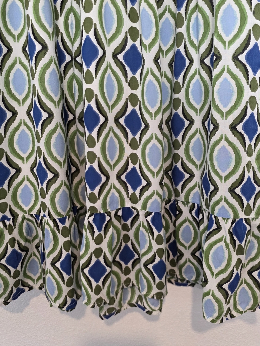 Anthropologie Long-Sleeve V-Neck Ruffle Mini Dress Size Medium - Picture 9 of 13
